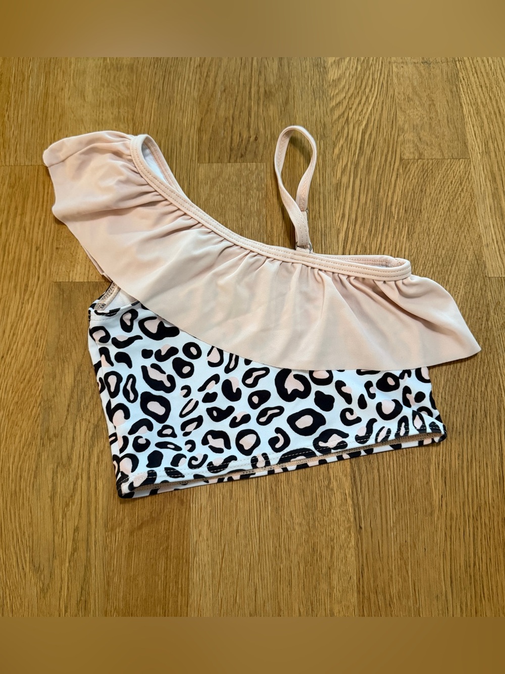 Unbranded 24 MONTHS Leopard Pink Ruffle 3 Piece Bikini Swim Suit - Picture 4 of 13